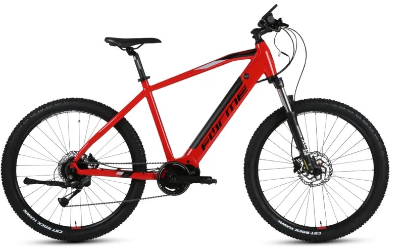 Forme Curbar HT-E Pro Electric Hardtail Mountain Bike in Red